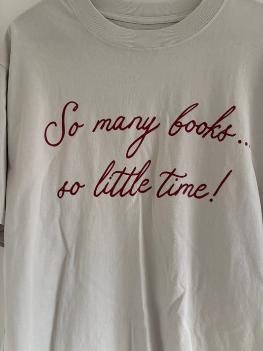So Many Books T-Shirt - Small