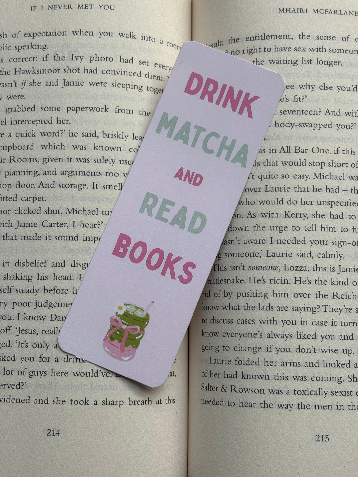 Drink Matcha Bookmark