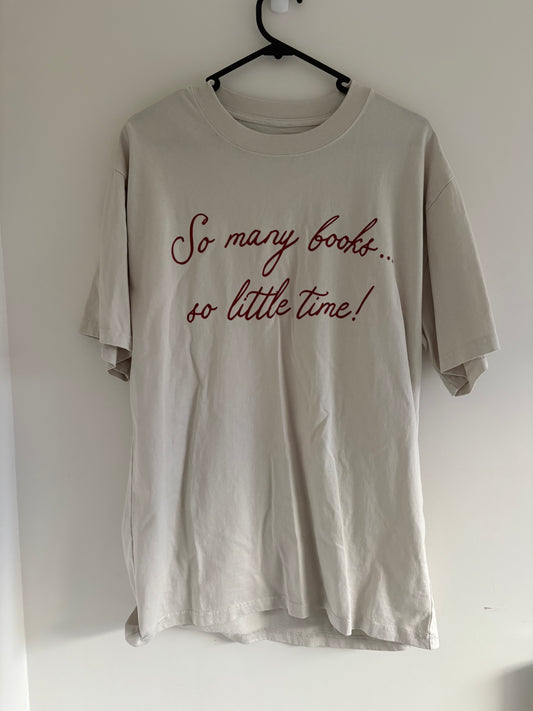 So Many Books T-Shirt - Small